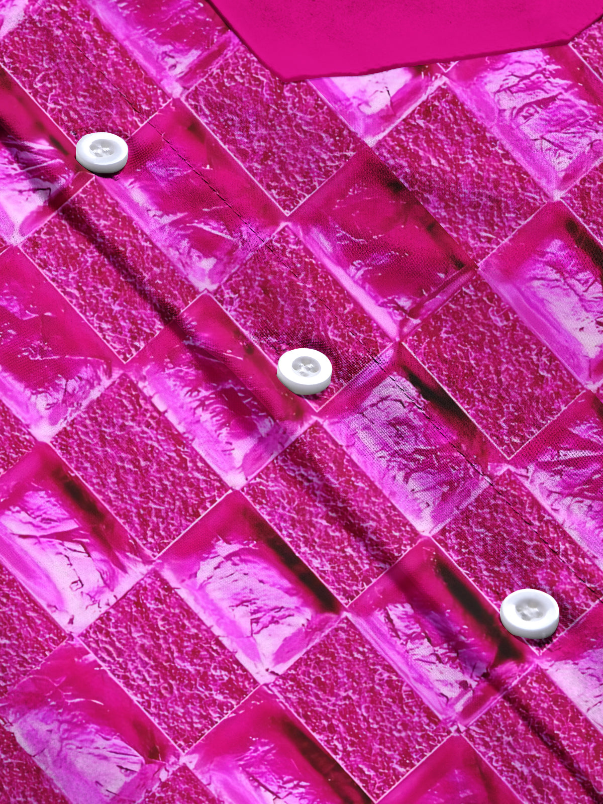 Geometric Print Men's Pocket Long Sleeve Shirts