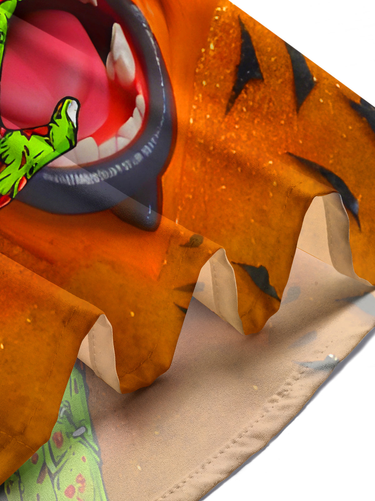 Funny Halloween Screaming Monster Bat Men's Pocket Short Sleeve Shirts