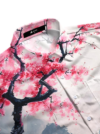 men's botanical shirt side view