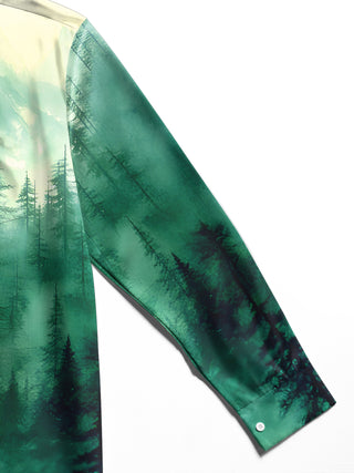 men's printed shirt close-up full sleeve