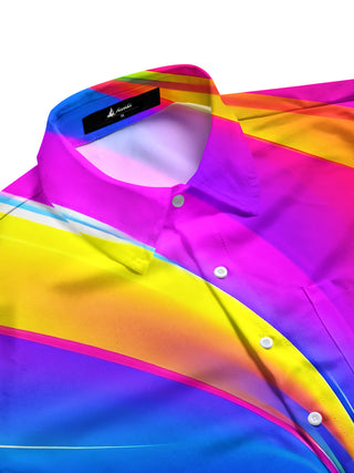 men's tie-dye shirt side view