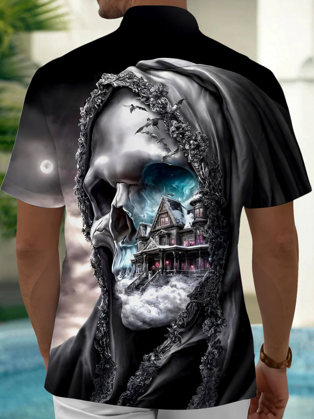 men's spooky shirt back view