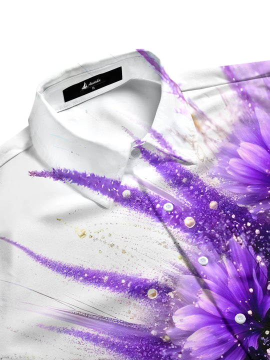 men's botanical shirt side view