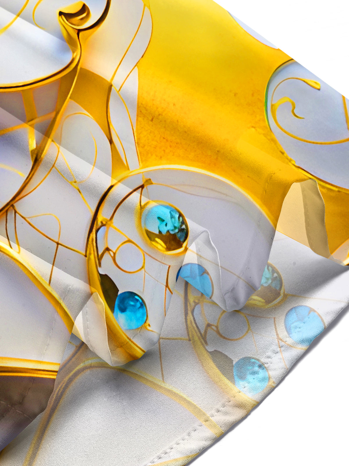 Molten Gold Fluid Art Men's Pocket Short Sleeve Shirts