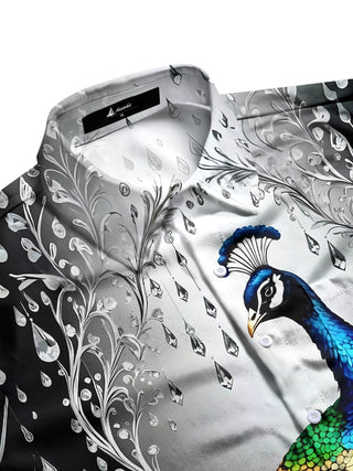 men's botanical shirt side view