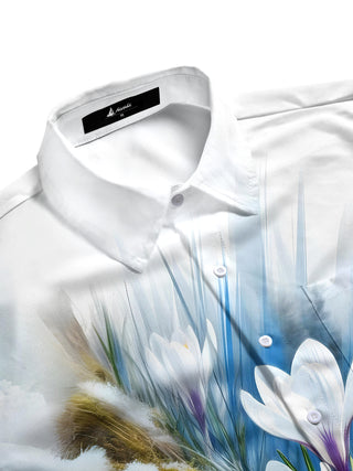 men's botanical shirt side view