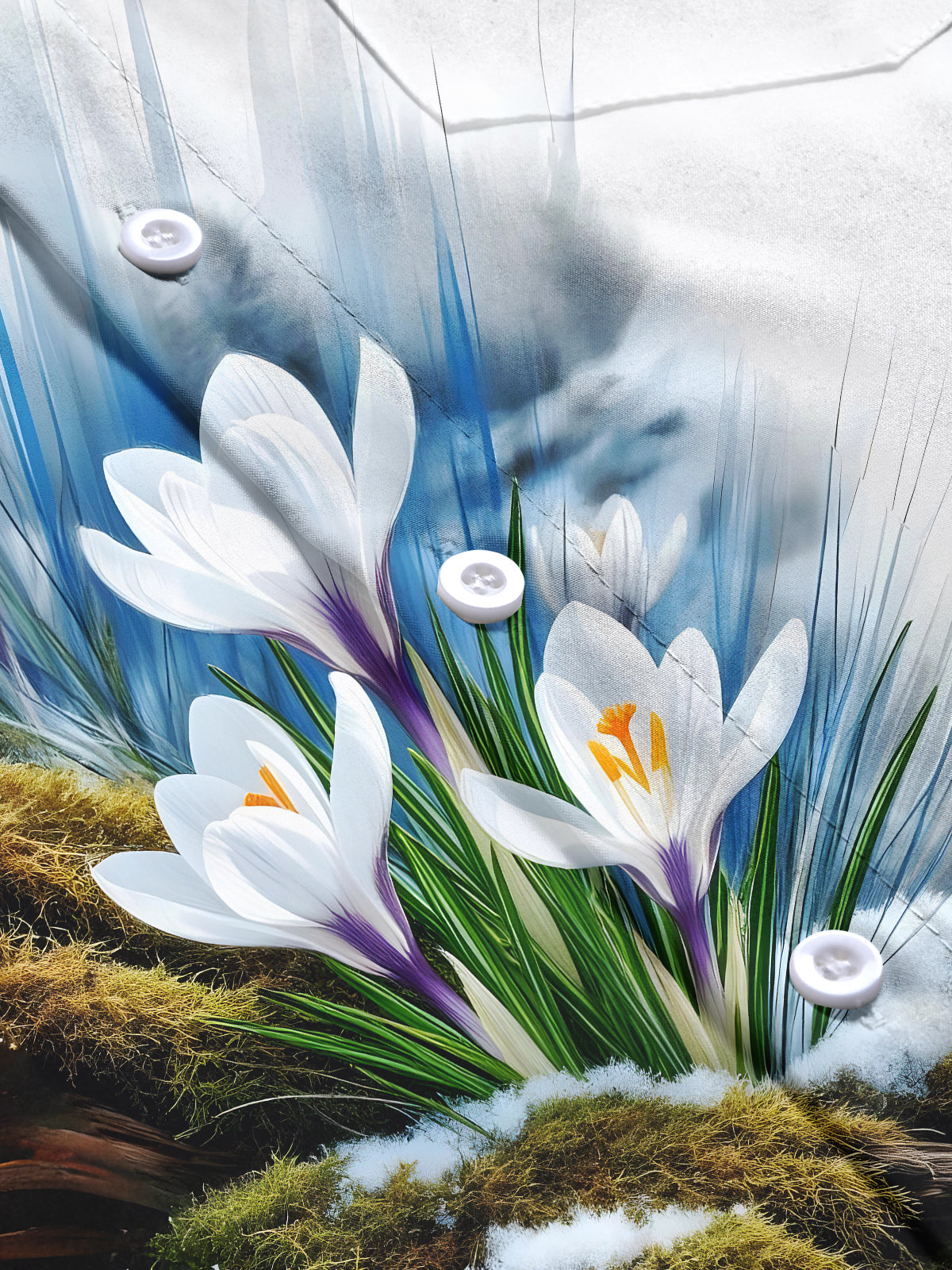 Floral Men's Pocket Short Sleeve Shirts