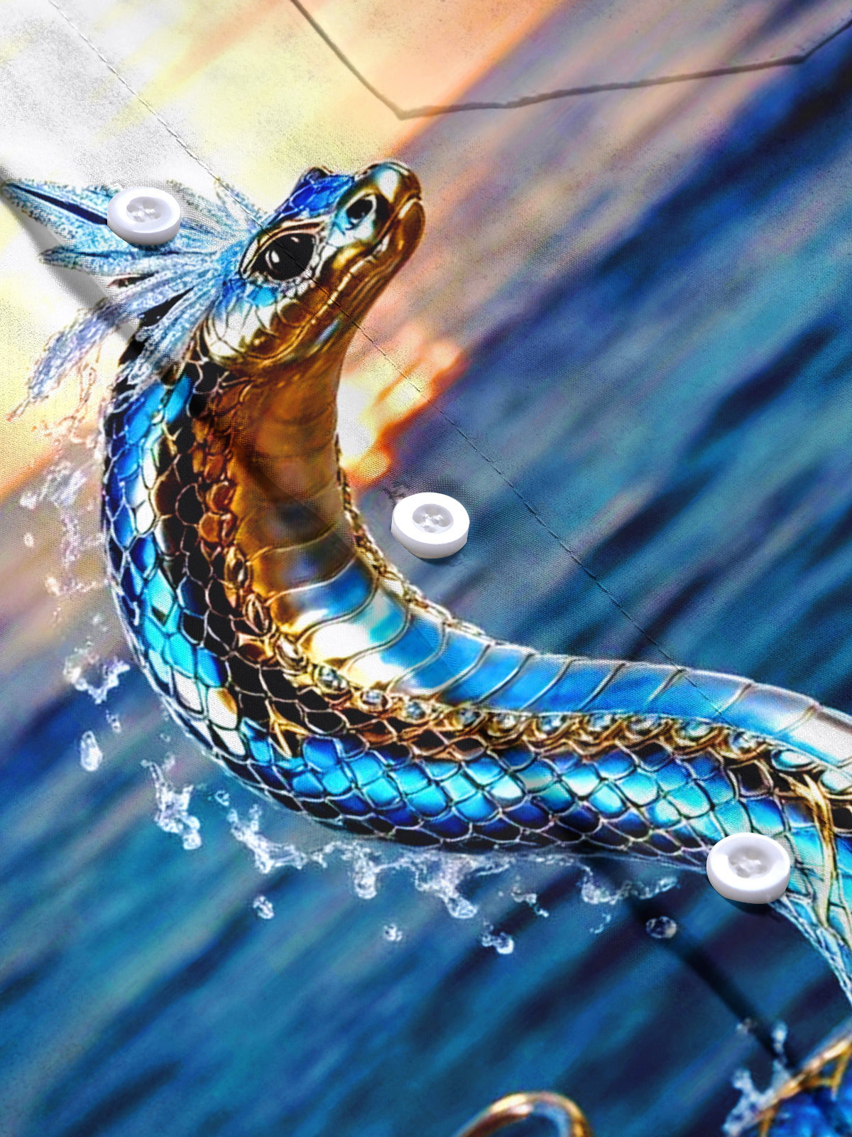 Snake Men's Pocket Short Sleeve Shirts