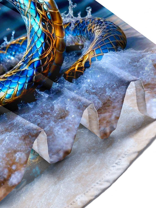 men's snake print shirt summer vacation