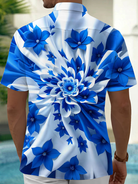 men's botanical shirt side view