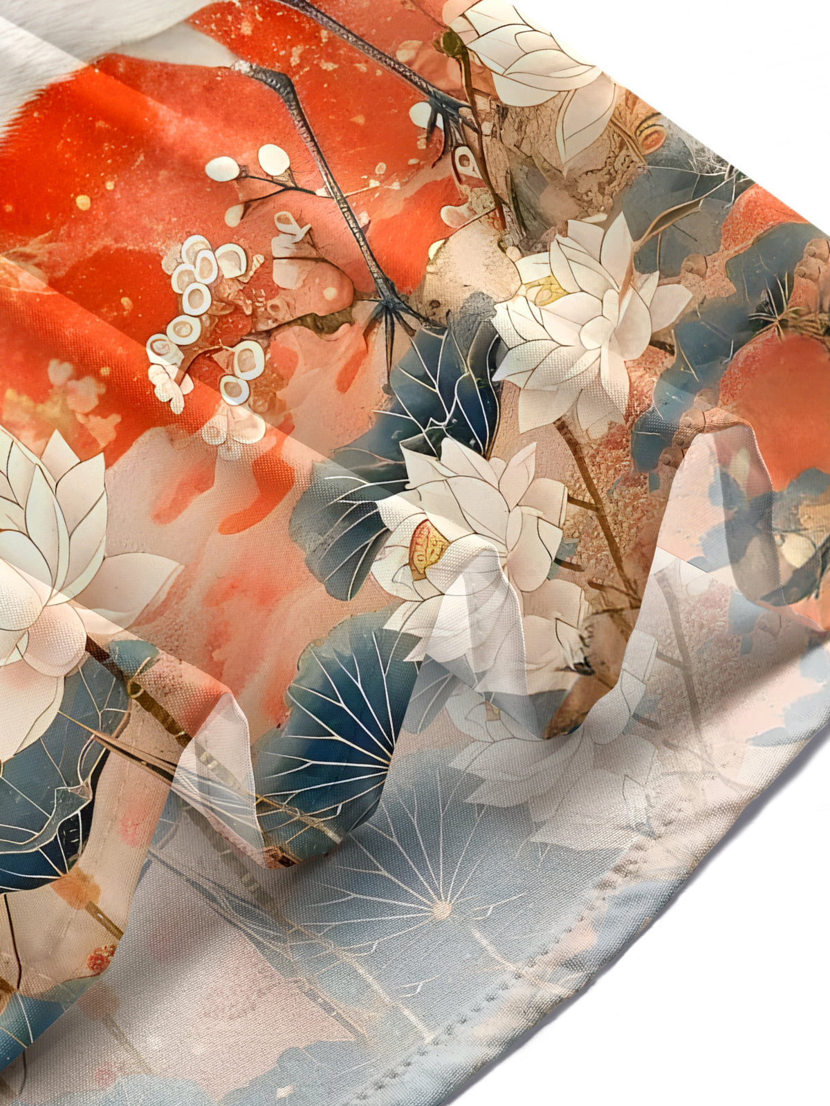 Crane Floral Men's Pocket Short Sleeve Shirts