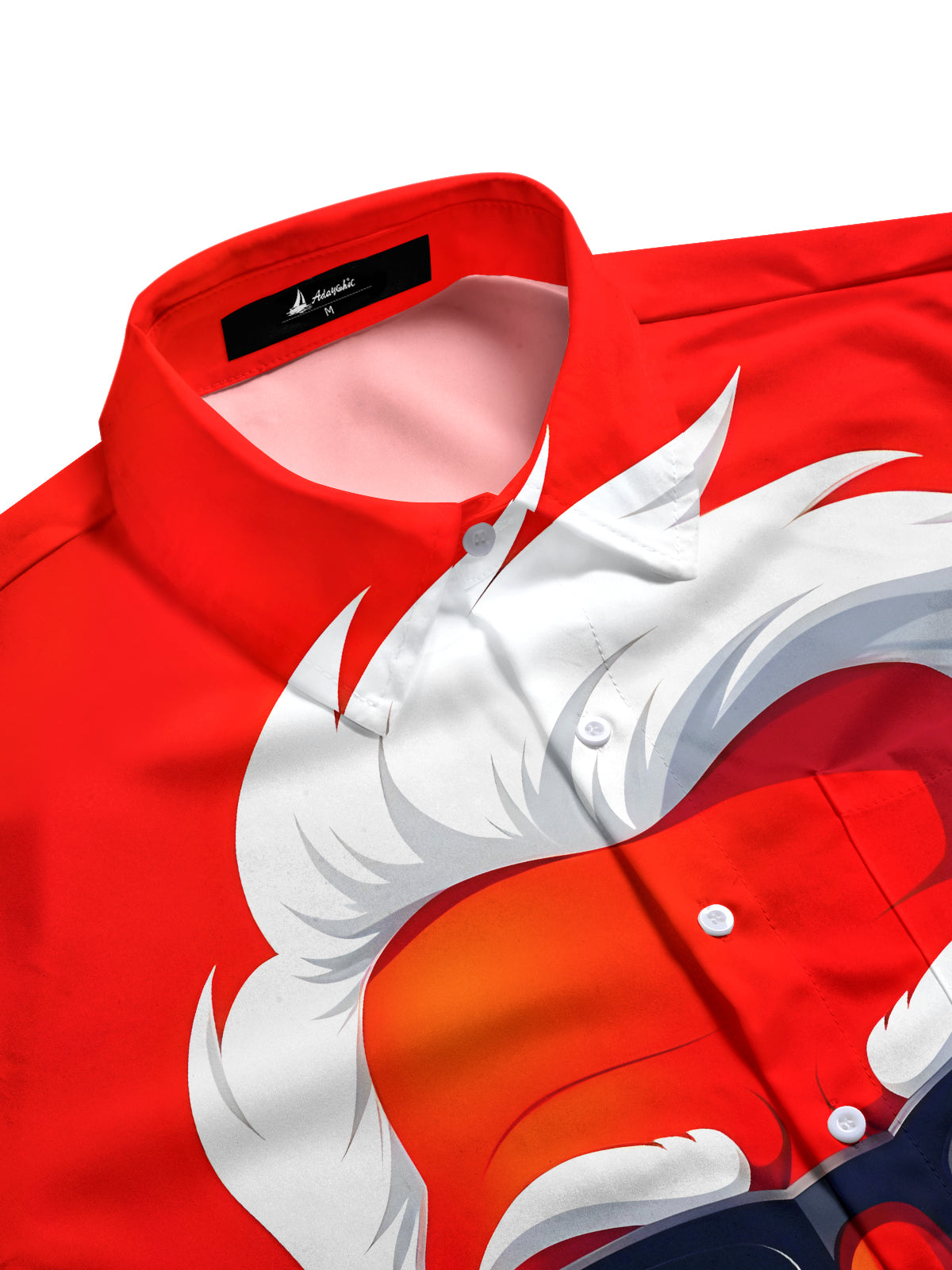 Christmas Santa Claus Men's Pocket Long Sleeve Shirts