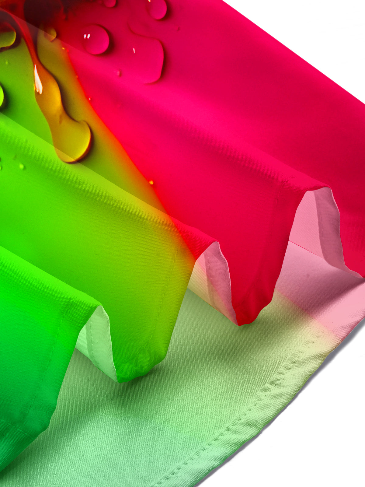 Funny Cartoon Expression Gradient Water Droplets Men's Pocket Long Sleeve Shirts