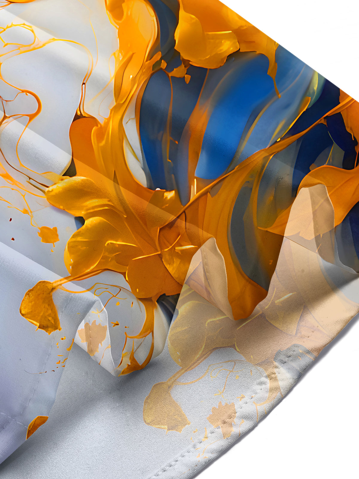 Molten Gold Fluid Art Men's Pocket Short Sleeve Shirts