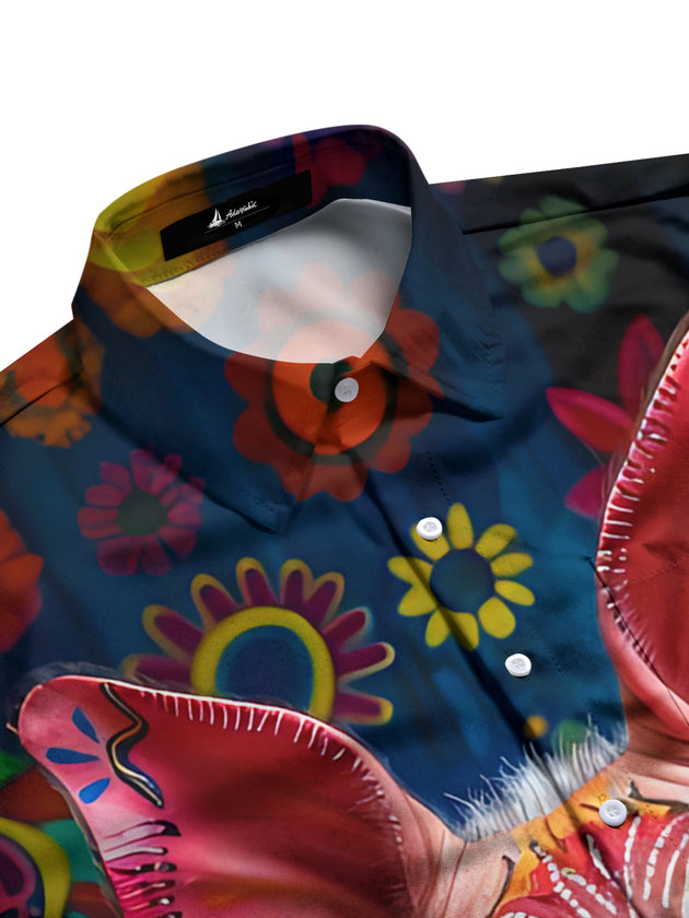 men's short sleeve shirt side view