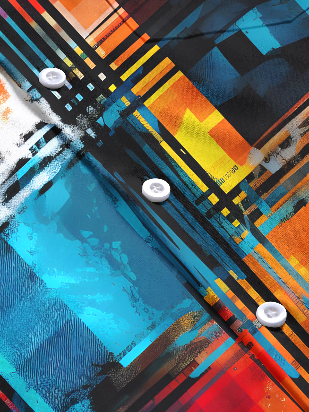 Geometry Men's Pocket Long Sleeve Shirts