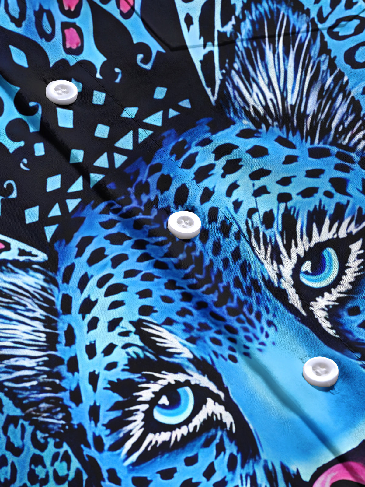 Cheetah Men's Pocket Short Sleeve Shirts