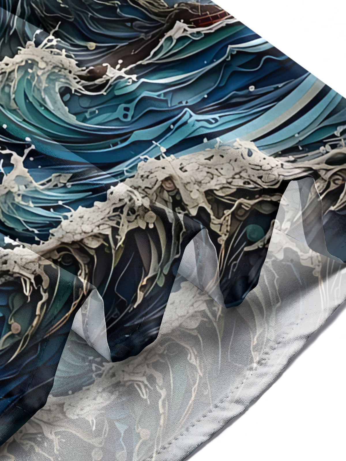 Lighthouse Print Men's Pocket Short Sleeve Shirts