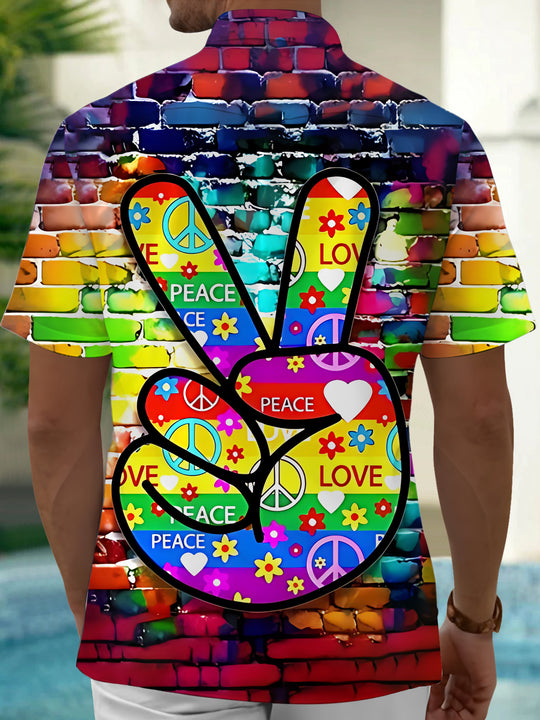 men's pocket shirt back view