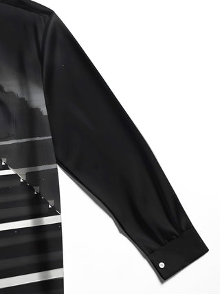 men's printed shirt close-up full sleeve