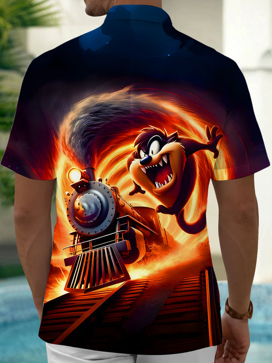 men's spooky shirt back view