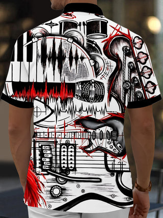 men's band shirt back view