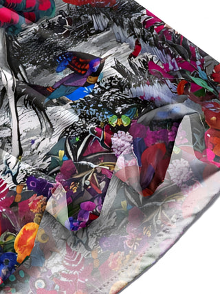 men's peacock print shirt summer vacation