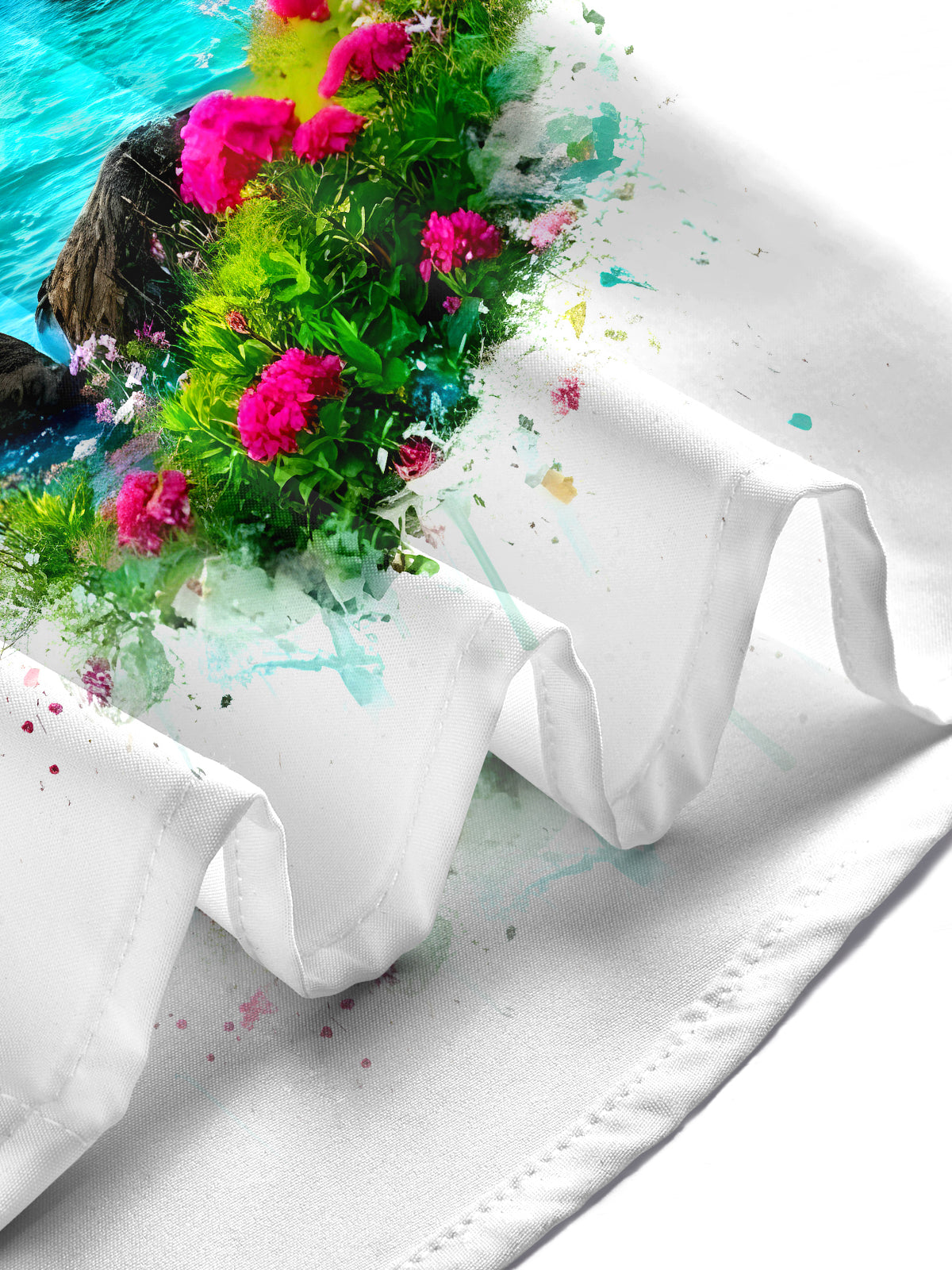 Hawaiian Lighthouse Men's Pocket Long Sleeve Shirts