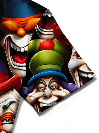 men's Halloween shirt close-up short sleeve
