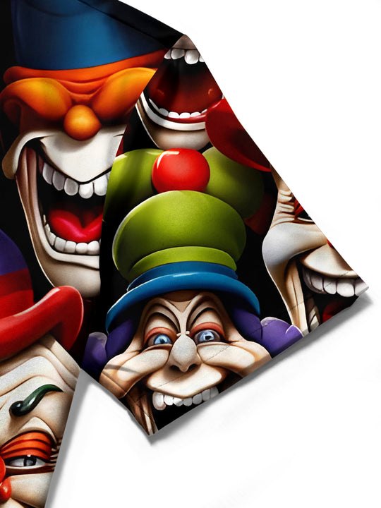 men's Halloween shirt close-up short sleeve