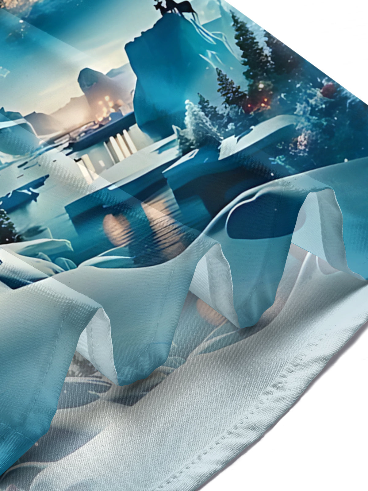 Santa Claus Print Men's Pocket Short Sleeve Shirts