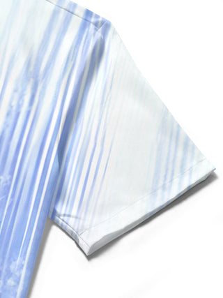 men's printed shirt close-up short sleeve