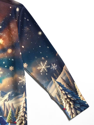 men's Christmas shirt close-up full sleeve