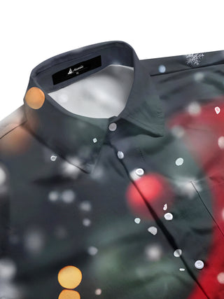 men's festive shirt side view