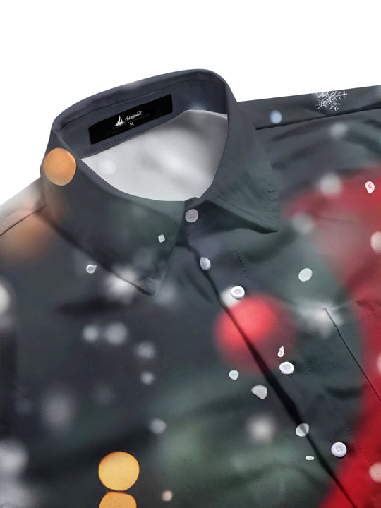 men's festive shirt side view