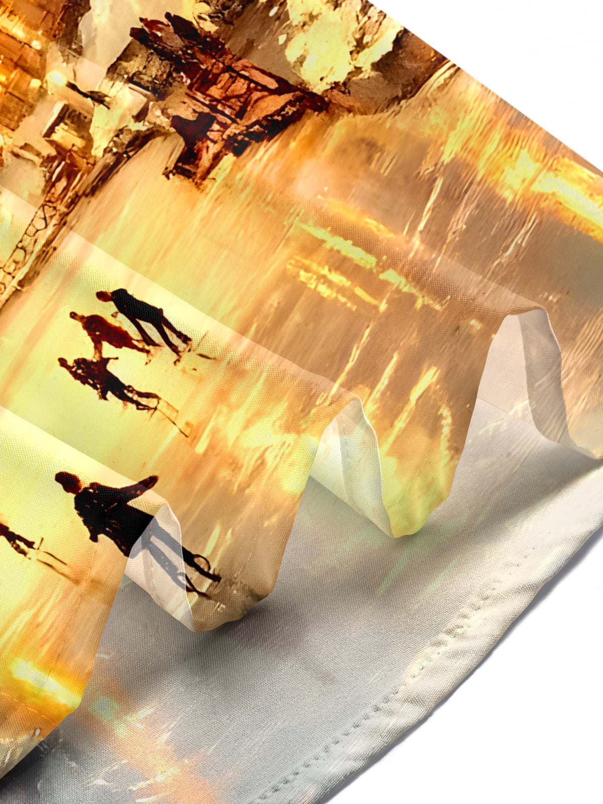 Winter Christmas Skating Men's Pocket Long Sleeve Shirts