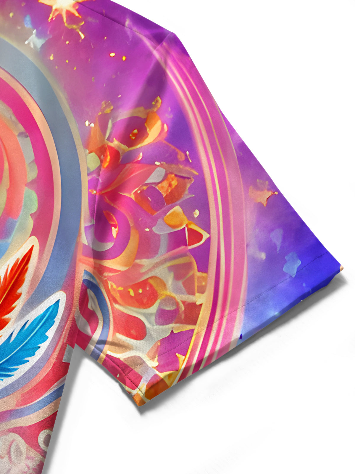 Music Carnival Peace Sign Men's Pocket Short Sleeve Shirts