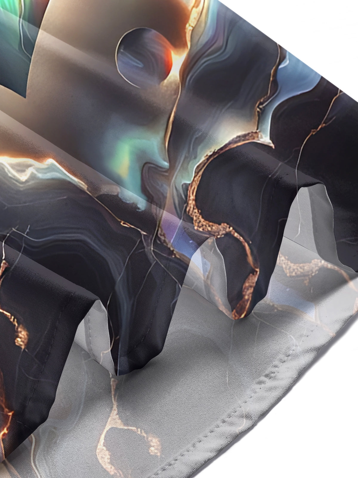 Gradient Heart Print Men's Pocket Short Sleeve Shirts