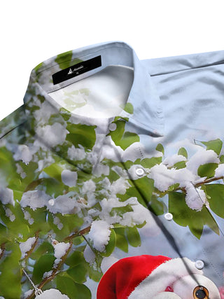 men's festive shirt side view