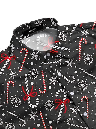 men's festive shirt side view