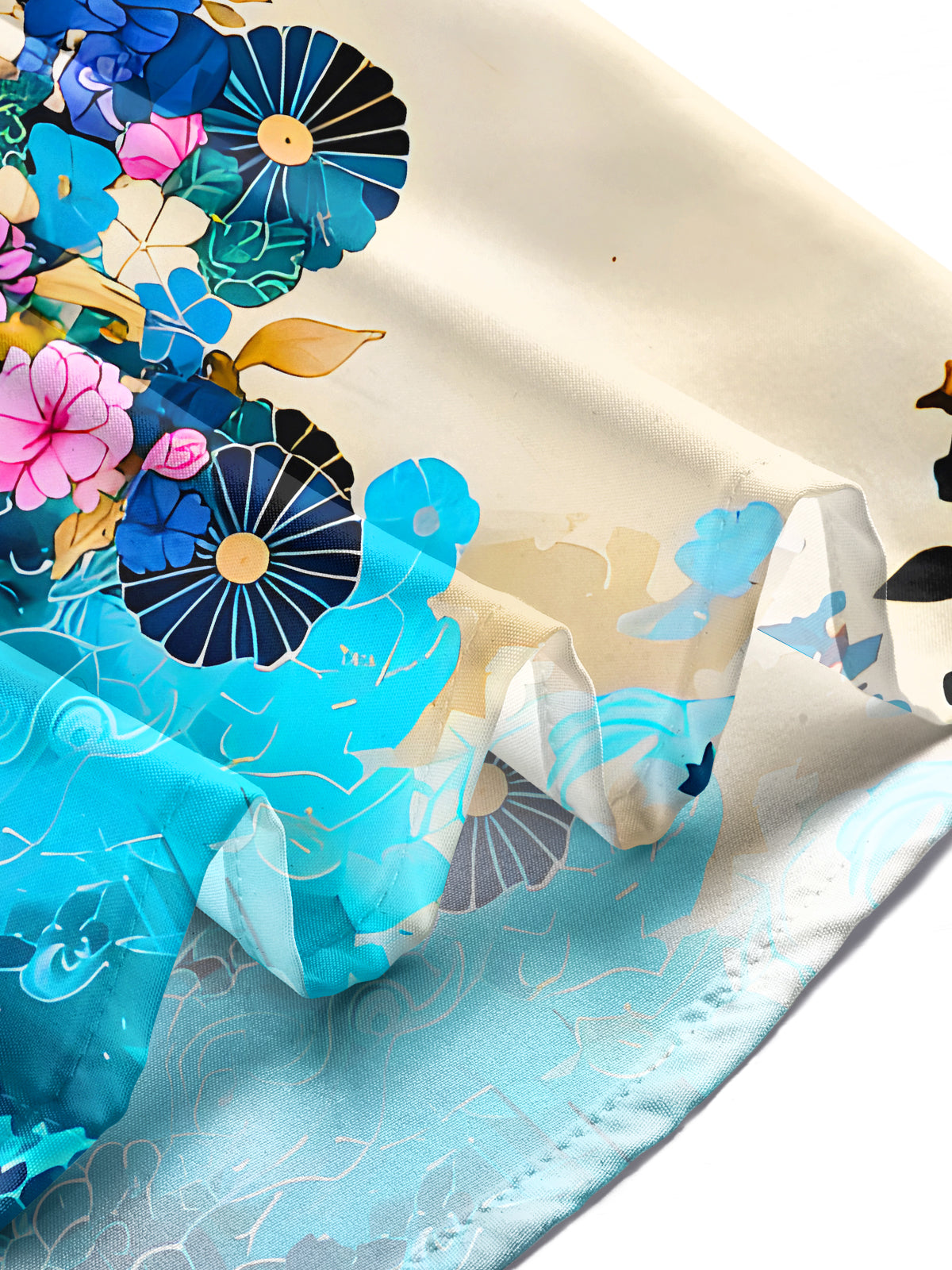 Art Floral Men's Pocket Long Sleeve Shirts