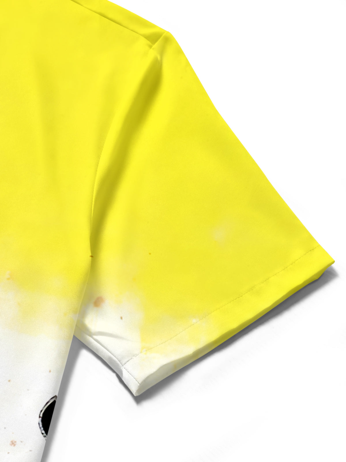 Zebra Gradient Print Men's Pocket Short Sleeve Shirts