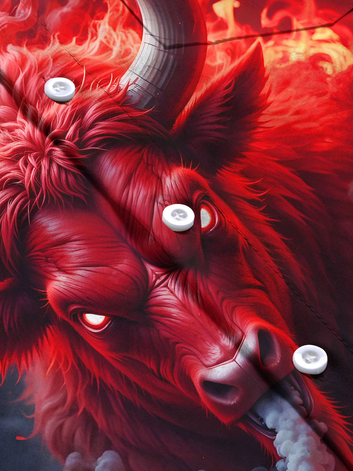 Cow Men's Pocket Long Sleeve Shirts