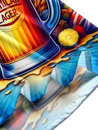 men's beer print shirt summer vacation