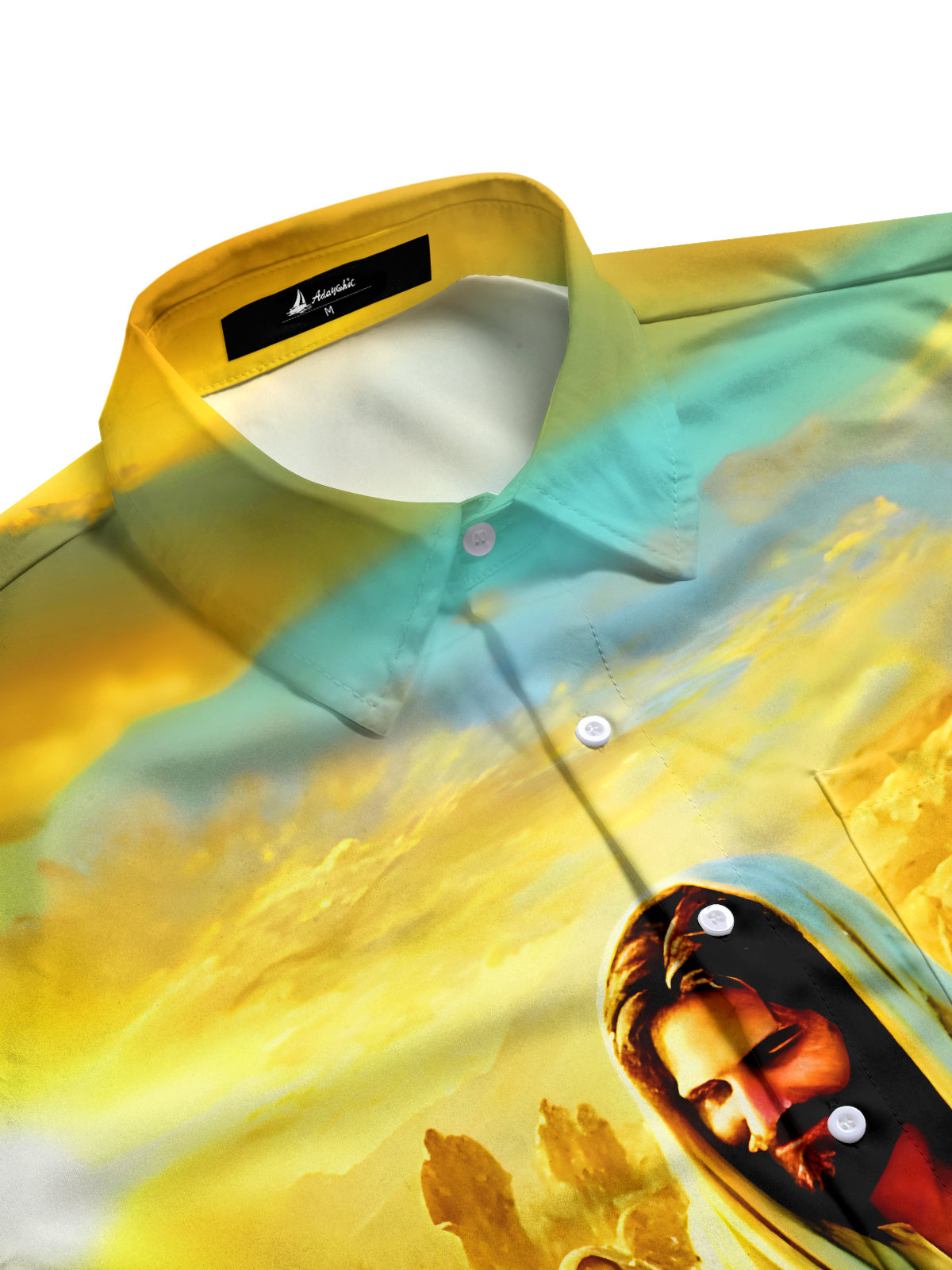 Jesus Religion Men's Pocket Long Sleeve Shirts