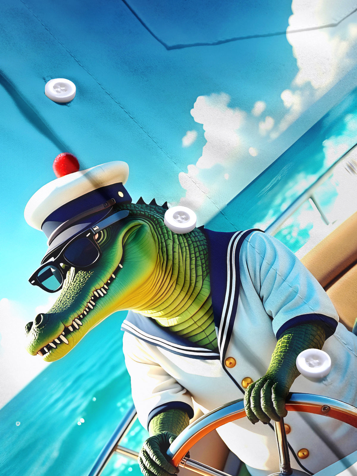 Crocodile Men's Pocket Short Sleeve Shirts