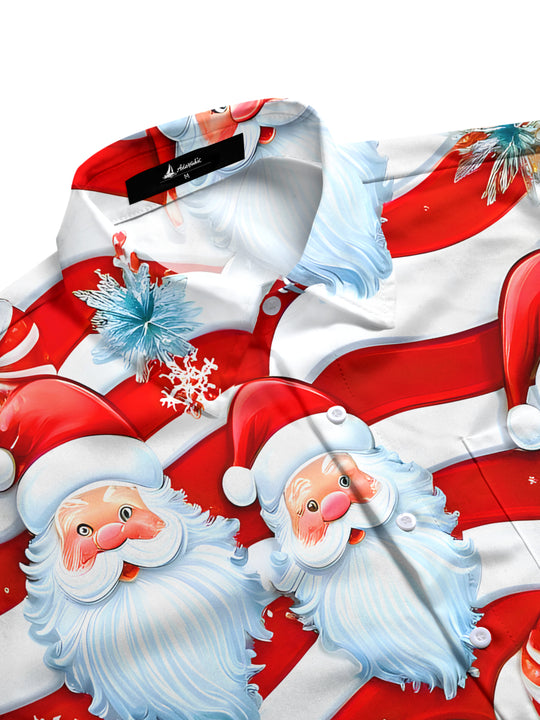 men's festive shirt side view