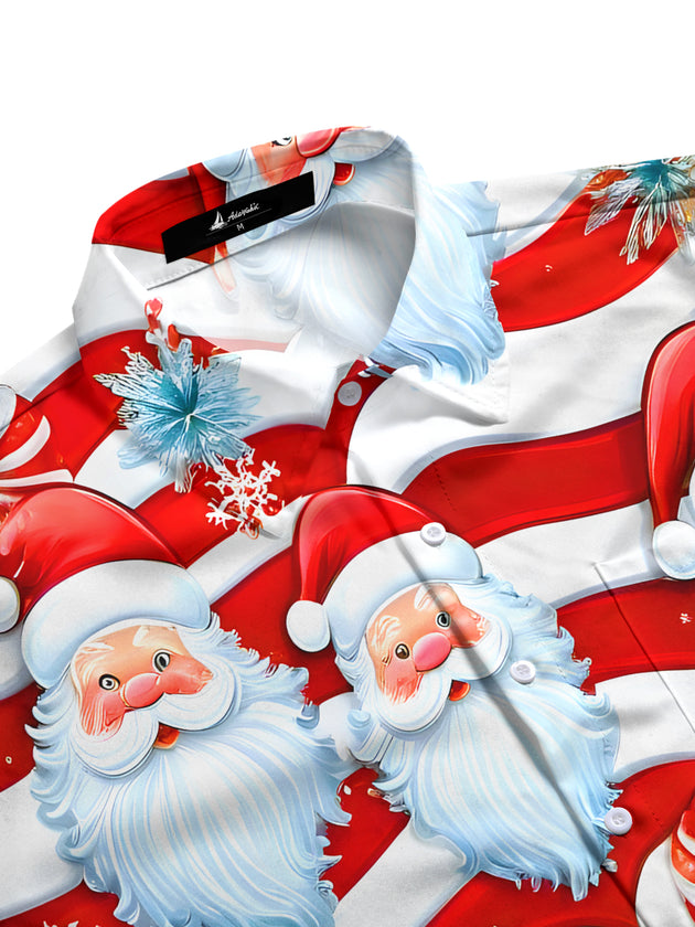 men's festive shirt side view