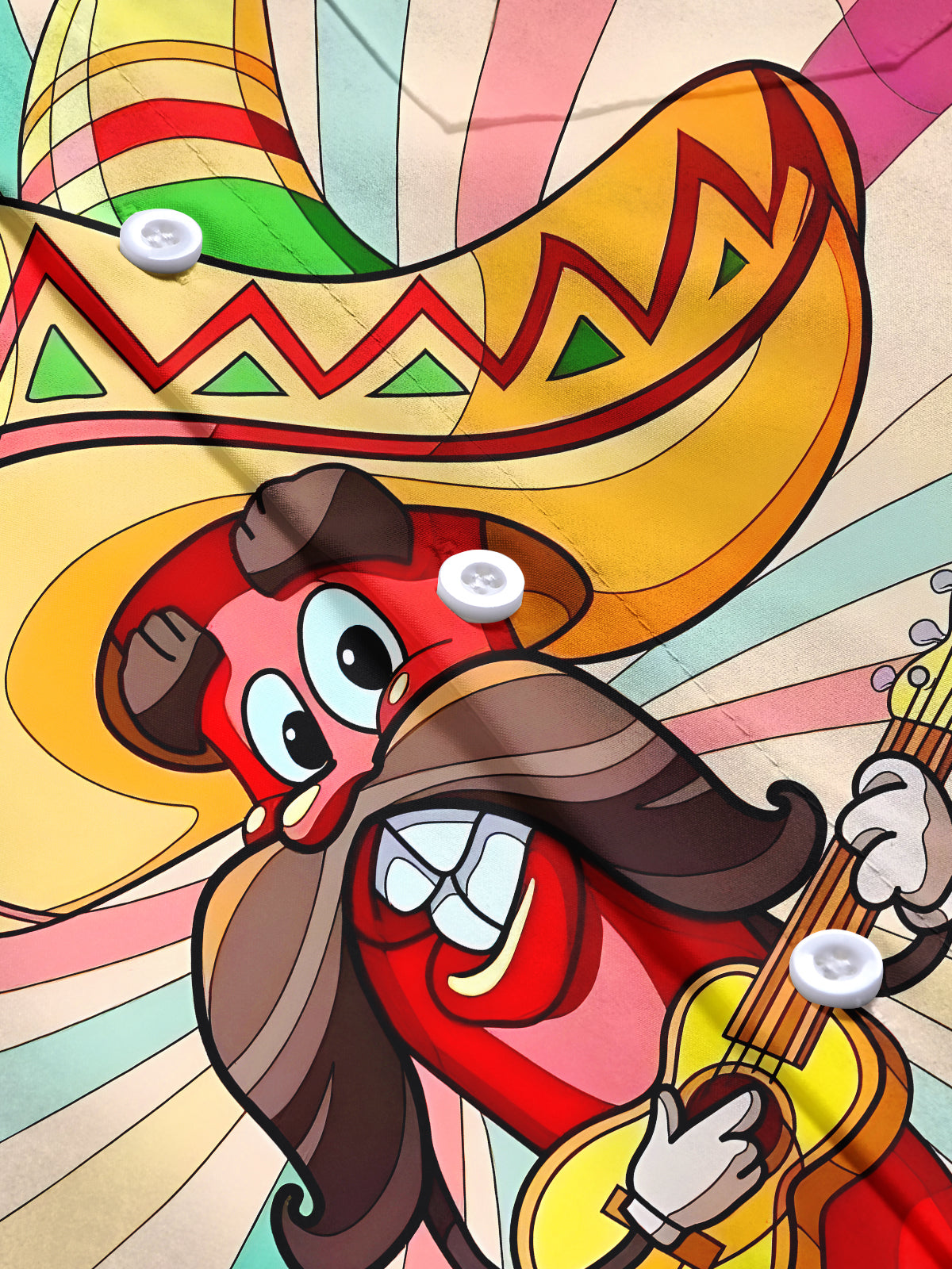 Music Men's Pocket Short Sleeve Shirts