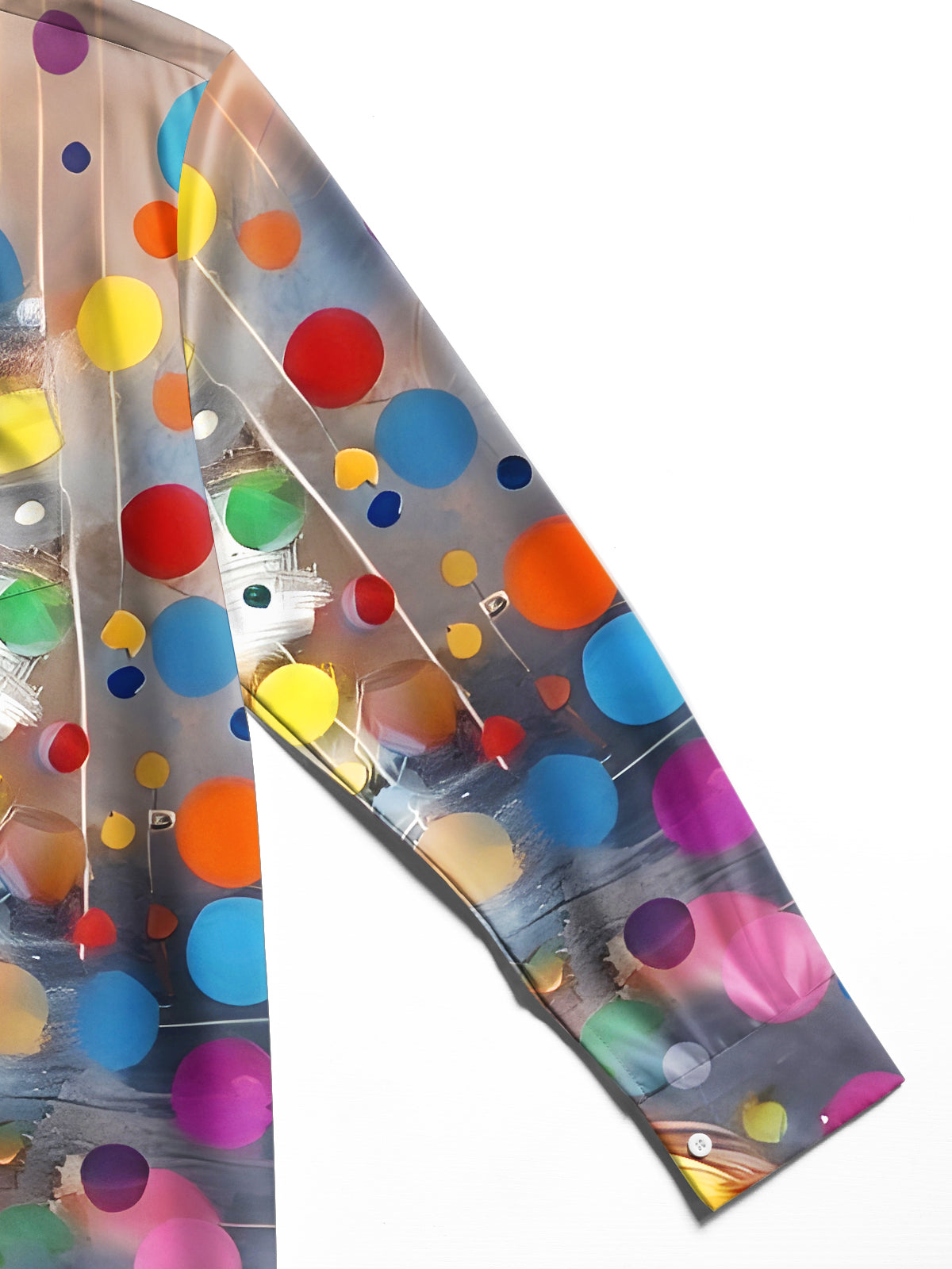 Tie Dye Chicken Men's Pocket Long Sleeve Shirts